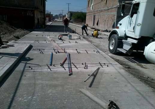 Foto 2: Pavimento de concreto hidráulico, calle Tlaxcala